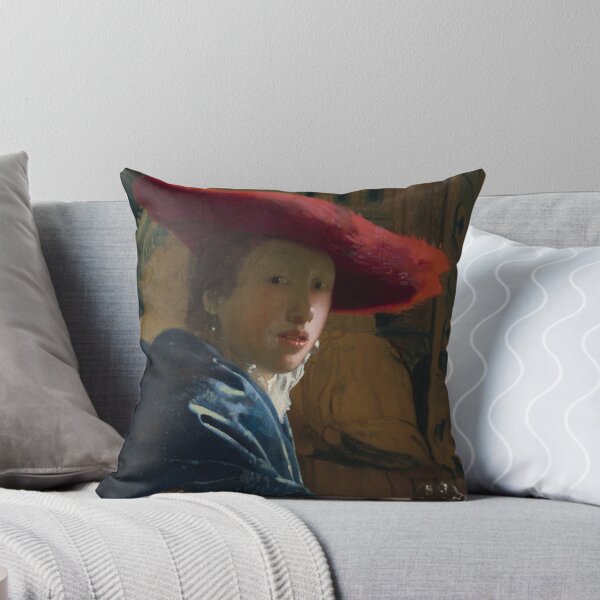 Item preview, The Girl with the Red Hat – A Luminous Portrait by Johannes Vermeer designed and sold by Shoupay.