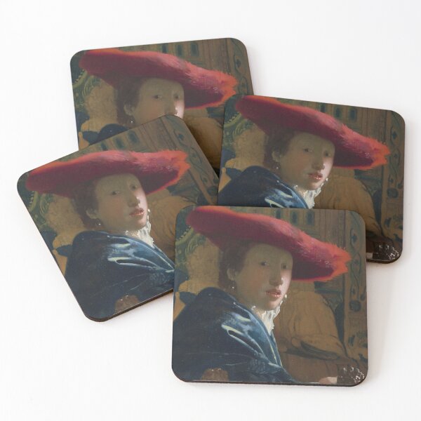 Item preview, The Girl with the Red Hat – A Luminous Portrait by Johannes Vermeer designed and sold by Shoupay.
