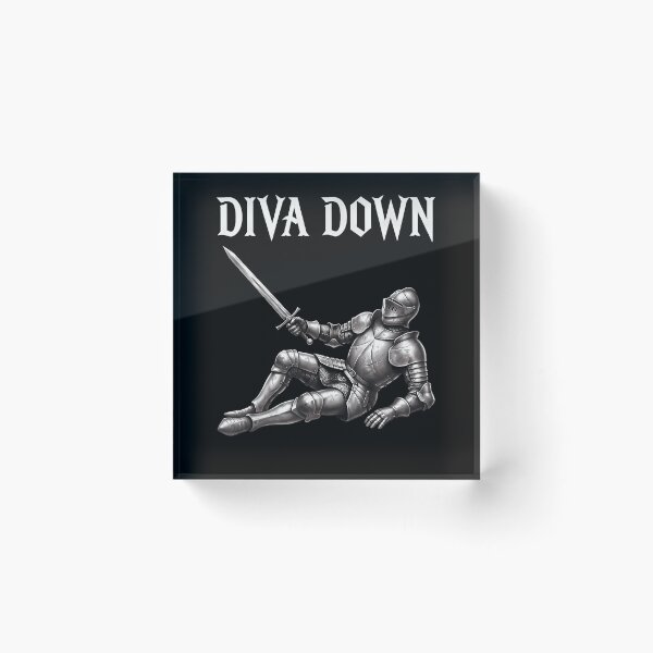 Item preview, Diva Down Knight Meme Funny Medieval Renaissance Armor Humor designed and sold by darriahad.