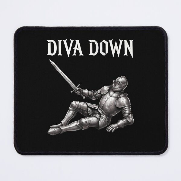 Item preview, Diva Down Knight Meme Funny Medieval Renaissance Armor Humor designed and sold by darriahad.