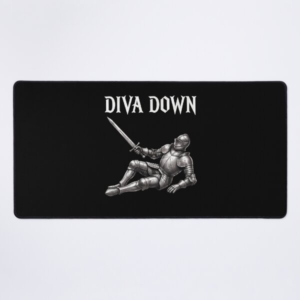 Item preview, Diva Down Knight Meme Funny Medieval Renaissance Armor Humor designed and sold by darriahad.