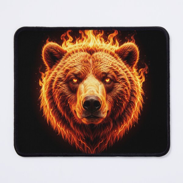 Item preview, Animal Bear in Flames designed and sold by IZZO CREATIVE STUDIO.