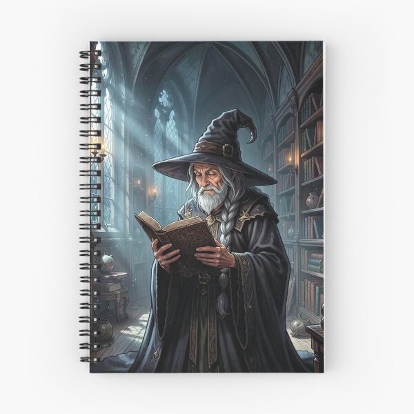 Item preview, The Sorcerer in the Library. designed and sold by MagelliShop.