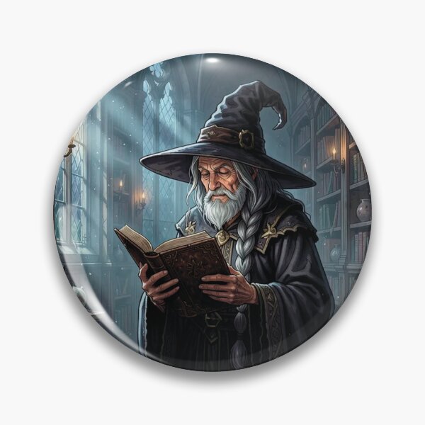 Item preview, The Sorcerer in the Library. designed and sold by MagelliShop.
