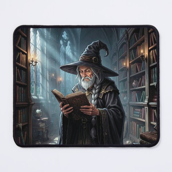 Item preview, The Sorcerer in the Library. designed and sold by MagelliShop.