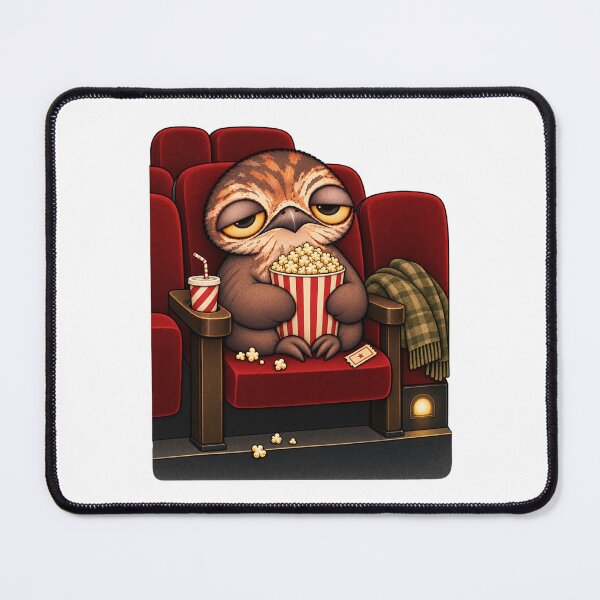 Item preview, Sleepy Potoo Bird Movie Night | Cute Popcorn Lover Cinema Cozy Art designed and sold by MrDev.