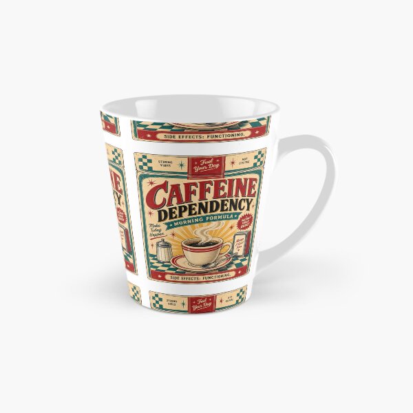Item preview, Caffeine Dependency — Morning Formula Vintage Poster designed and sold by DoodleDooArt.