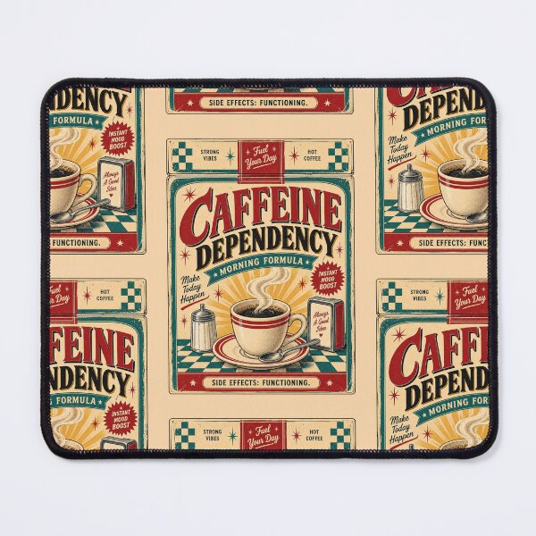 Item preview, Caffeine Dependency — Morning Formula Vintage Poster designed and sold by DoodleDooArt.