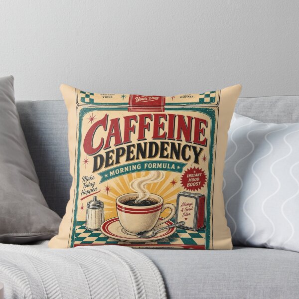 Item preview, Caffeine Dependency — Morning Formula Vintage Poster designed and sold by DoodleDooArt.