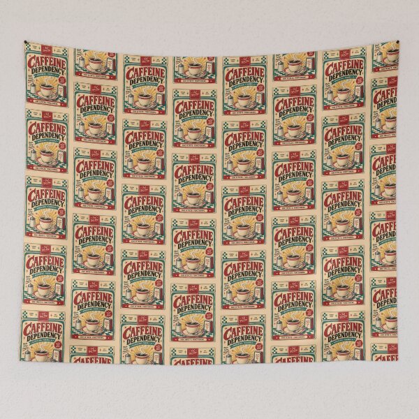 Item preview, Caffeine Dependency — Morning Formula Vintage Poster designed and sold by DoodleDooArt.