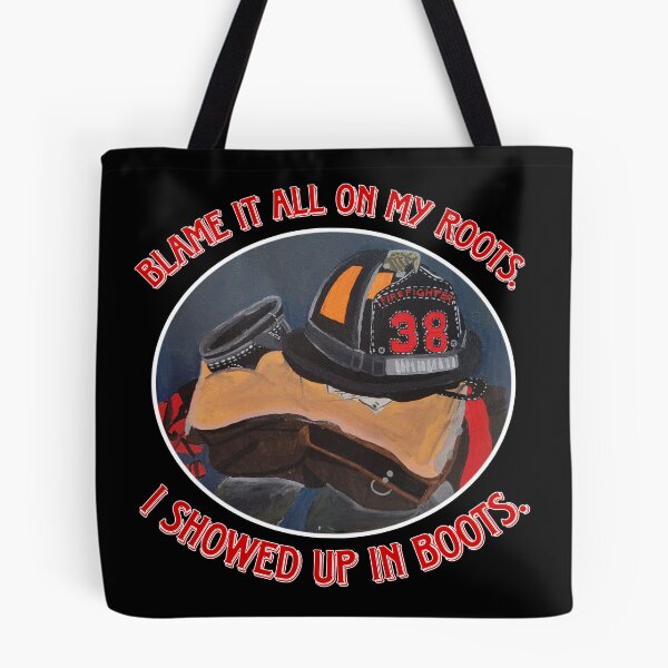 Item preview, firefighter boots designed and sold by creativecowgirl.