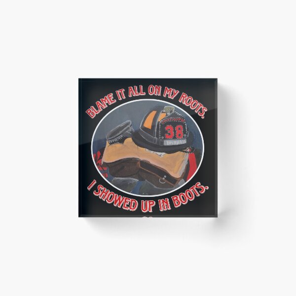 Item preview, firefighter boots designed and sold by creativecowgirl.