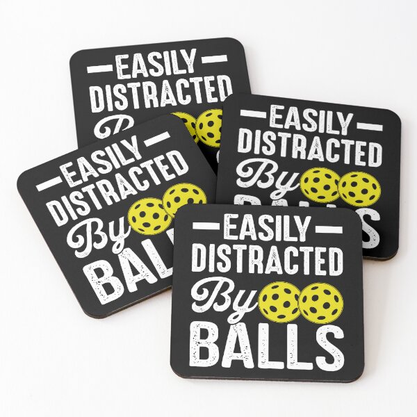 Item preview, Easily Distracted By Balls Pickleball Player Fan designed and sold by sportfantees.