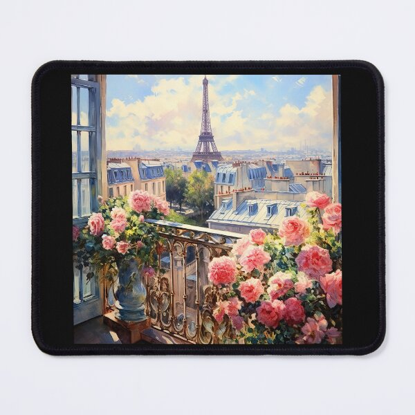 Item preview, Eiffel Tower: Paris View From Balcony Digital Art designed and sold by DEC02.