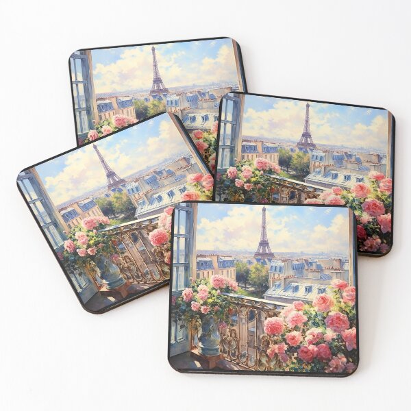 Item preview, Eiffel Tower: Paris View From Balcony Digital Art designed and sold by DEC02.