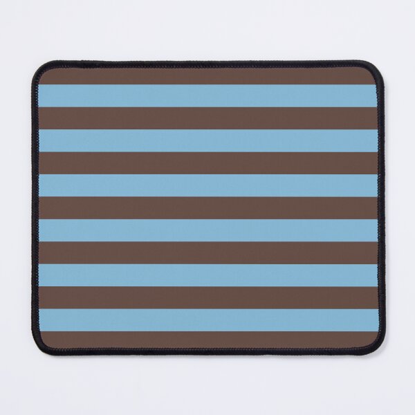 Item preview, Horizontal stripes in brown and sky blue designed and sold by RishabhArts1.