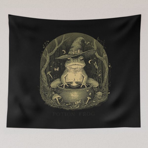 Item preview, Whimsical Frog Witch Magic designed and sold by ChicTrendz.