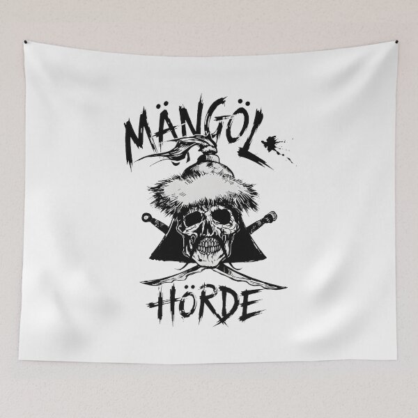 Item preview, Mongols Hordes Skull Warrior Helmet Swords designed and sold by ramostrangdArt.