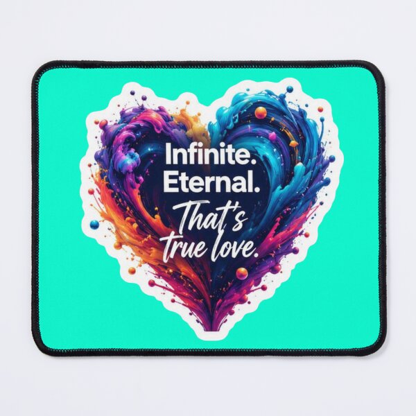 Item preview, Infinite Eternal Thats True Love Colorful Paint Swirl Heart Sticker designed and sold by Scro-Ciob-Shop.