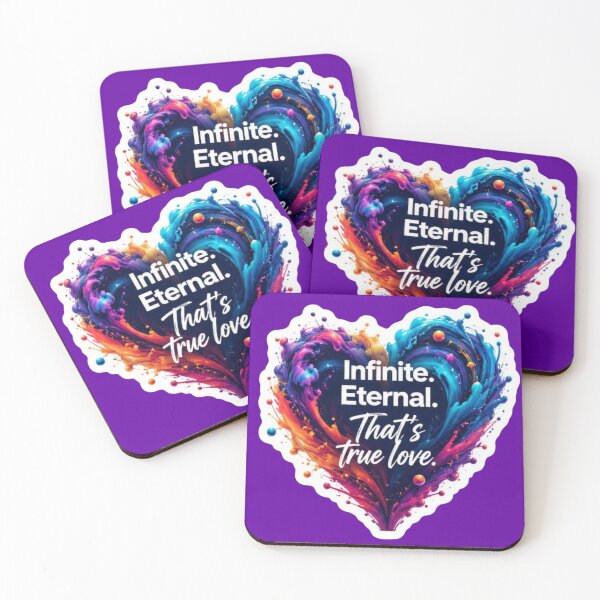 Item preview, Infinite Eternal Thats True Love Colorful Paint Swirl Heart Sticker designed and sold by Scro-Ciob-Shop.