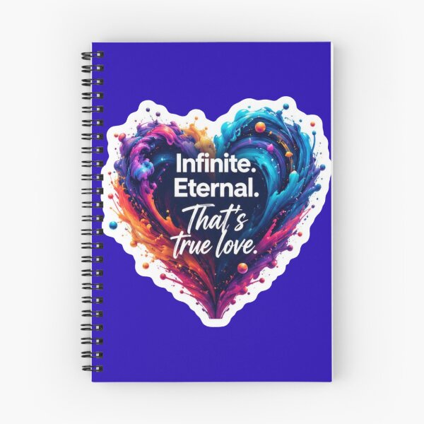 Item preview, Infinite Eternal Thats True Love Colorful Paint Swirl Heart Sticker designed and sold by Scro-Ciob-Shop.