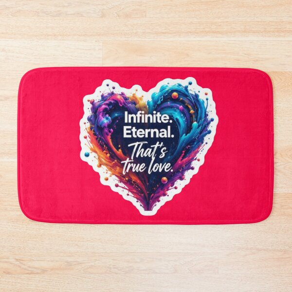 Item preview, Infinite Eternal Thats True Love Colorful Paint Swirl Heart Sticker designed and sold by Scro-Ciob-Shop.
