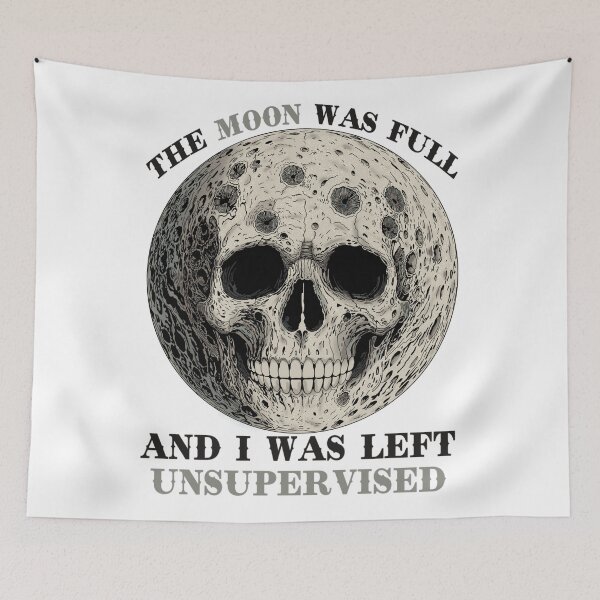 Item preview, Full moon, left unsupervised  designed and sold by Hexcellent Designs.