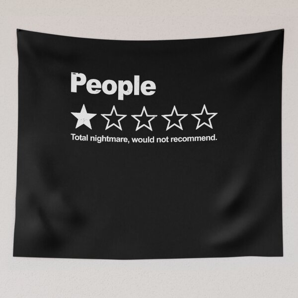 Item preview, People Total Nightmare Would Not Recommend Misanthrope Introvert Sarcastic Humor designed and sold by sportfantees.