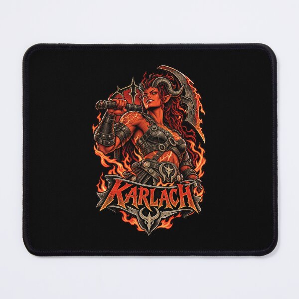 Item preview, Karlach Baldurs Gate 3 Tiefling Barbarian designed and sold by Pandaburba.
