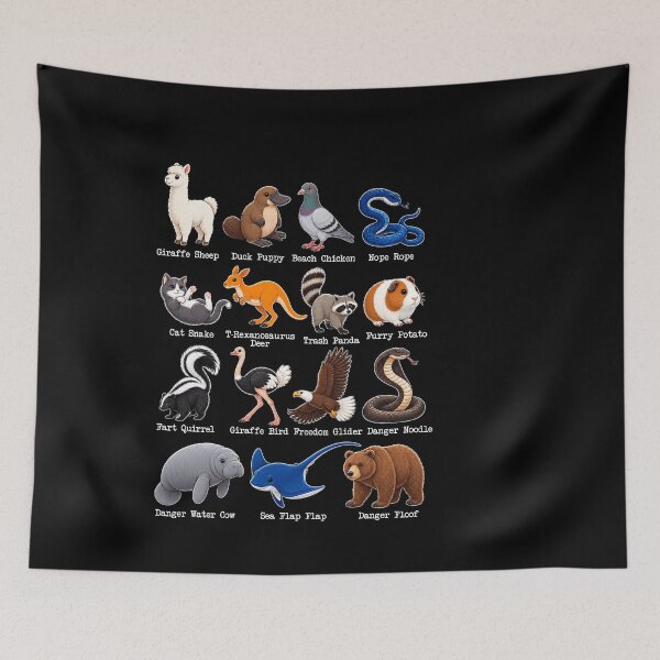 Item preview, Nope Rope Trash Panda Furry Potato Danger Noodle Sea Flap Flap Danger Water Cow Danger Floor Funny Animal Nicknames Humorous Animal Names Animal Lover Gift designed and sold by sportfantees.