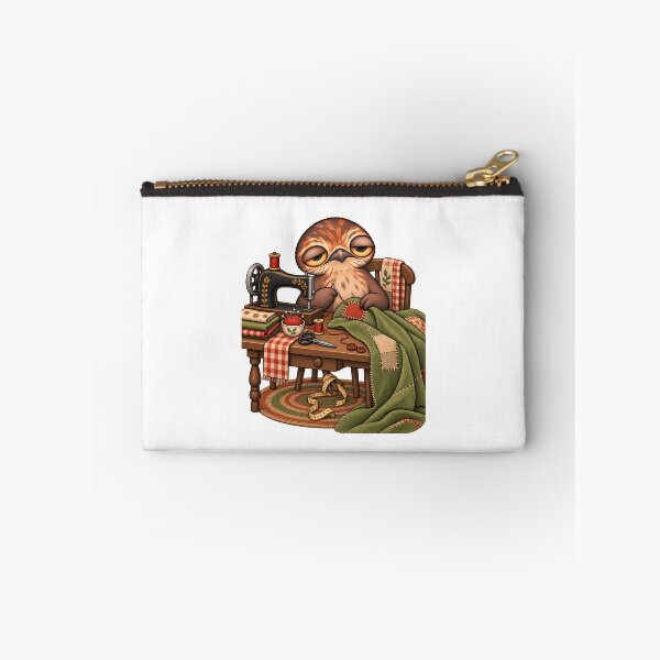 Item preview, Sleepy Potoo Bird Sewing Quilt | Cozy Quilter Craft Room Patchwork Lover designed and sold by MrDev.
