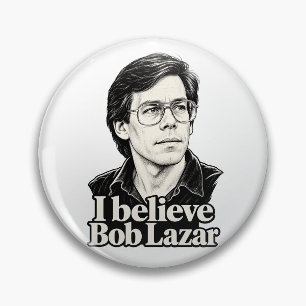 Item preview, I believe Bob Lazar - High Contrast Graphic Portrait designed and sold by thefreezoneart.