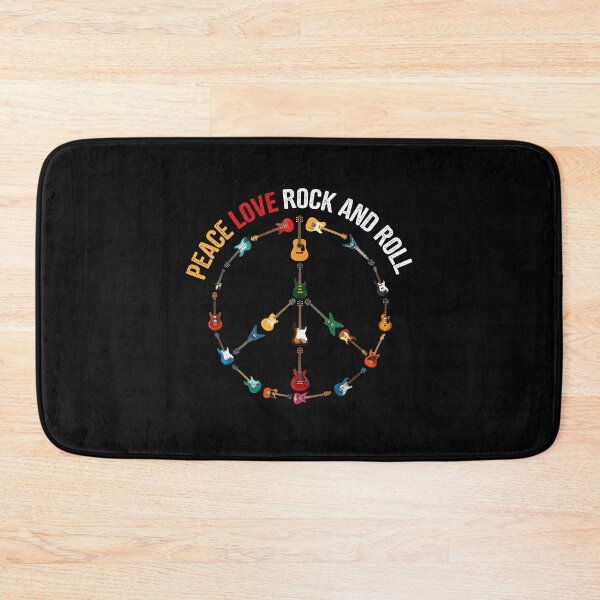Item preview, Peace Love Rock And Roll Guitar Player Music Lover designed and sold by sportfantees.