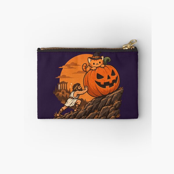 Item preview, Sisyphus Pushing a Halloween Pumpkin | Funny Greek Mythology designed and sold by MythoWorldddd.