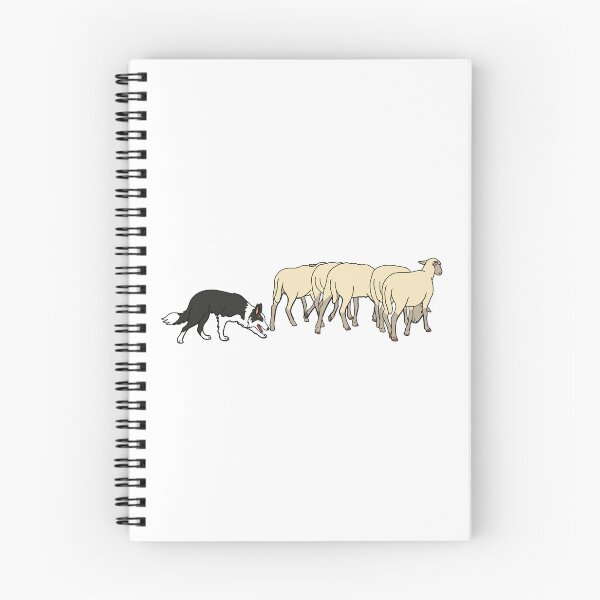 Item preview, Border Collie Herding Sheep Sticker designed and sold by Bluek9sDesign.