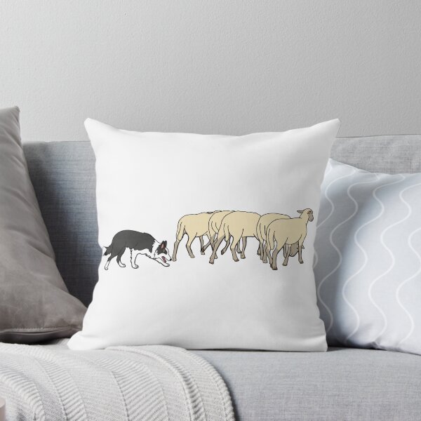 Item preview, Border Collie Herding Sheep Sticker designed and sold by Bluek9sDesign.