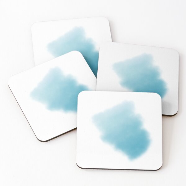 Item preview, Brush strokes art of cyan colour handdrawn illustration designed and sold by MagicMaker1984.