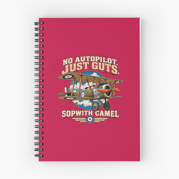 Item preview, No Autopilot Just Guts Sopwith Camel Vintage Aviation T-Shirt designed and sold by TZehrfeldPhotos.