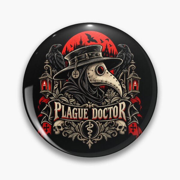 Item preview, Plague Doctor Black Death Gothic Horror designed and sold by Pandaburba.