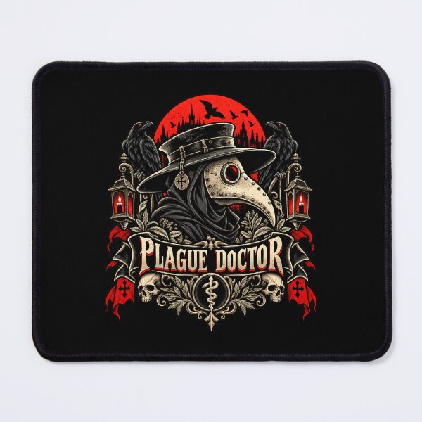 Item preview, Plague Doctor Black Death Gothic Horror designed and sold by Pandaburba.