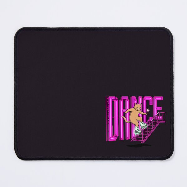 Item preview, Roller Skating Cat Dancing Down Stairs Neon Dance Art designed and sold by Rare By Hero.