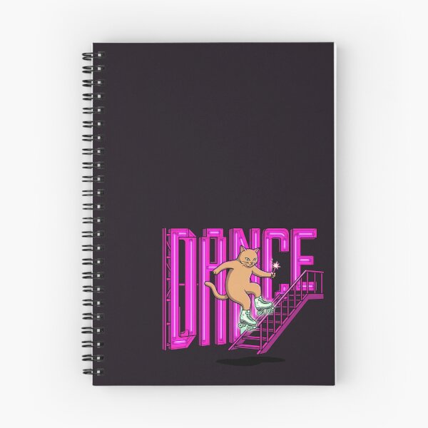 Item preview, Roller Skating Cat Dancing Down Stairs Neon Dance Art designed and sold by Rare By Hero.
