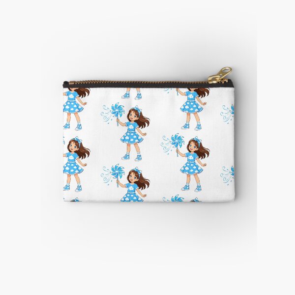 Item preview, Cute Cartoon Girl With Cloud Dress And Pinwheel Magic Wind Graphic Design designed and sold by Nubian Style.