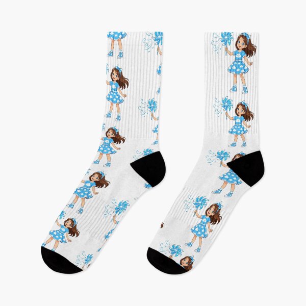 Item preview, Cute Cartoon Girl With Cloud Dress And Pinwheel Magic Wind Graphic Design designed and sold by Nubian Style.