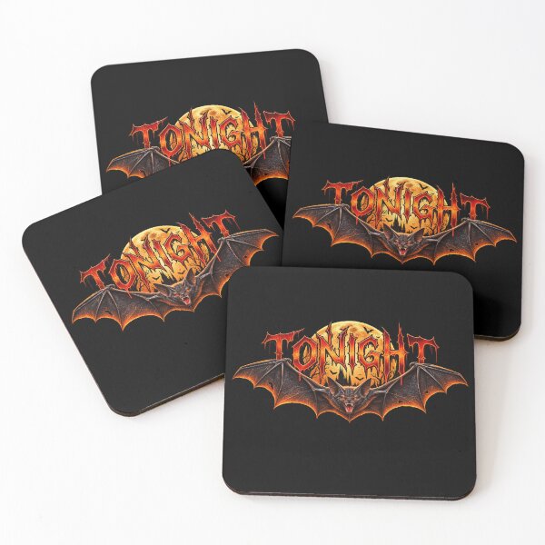 Item preview, TONIGHT – Gothic Vampire Bat Under the Full Moon | Halloween Horror Art designed and sold by JanuszJarowicz.