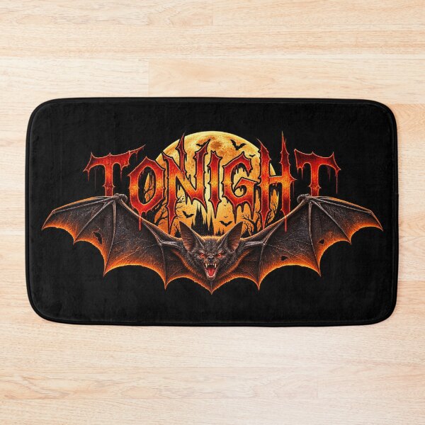 Item preview, TONIGHT – Gothic Vampire Bat Under the Full Moon | Halloween Horror Art designed and sold by JanuszJarowicz.