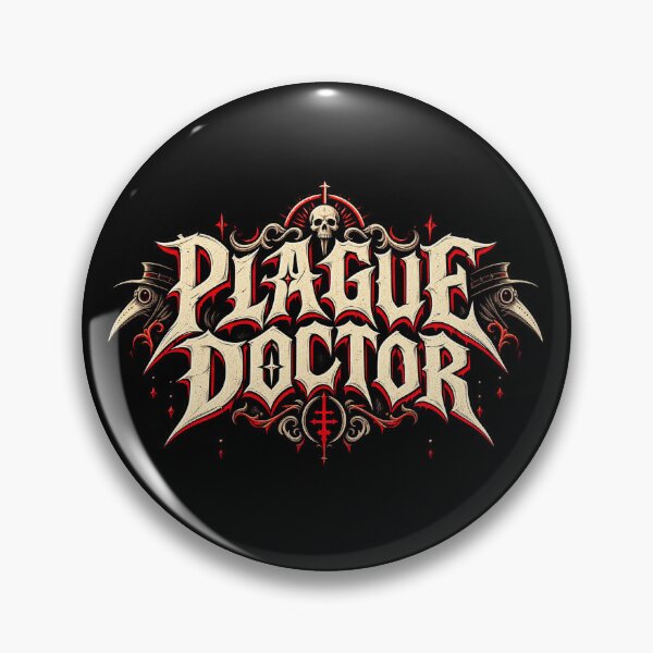 Item preview, Plague Doctor Gothic Medieval Dark Typography designed and sold by Pandaburba.