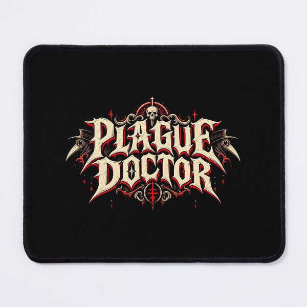 Item preview, Plague Doctor Gothic Medieval Dark Typography designed and sold by Pandaburba.