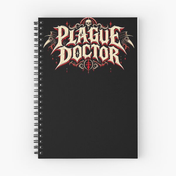 Item preview, Plague Doctor Gothic Medieval Dark Typography designed and sold by Pandaburba.