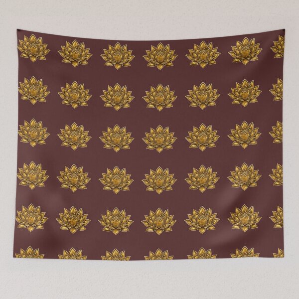 Item preview, Elegant Golden Lotus Flower Spiritual Zen Yoga Sticker designed and sold by chicworld2026.